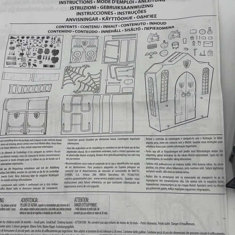 Monster High Fold Out High School Playset Replacement Parts Stairs Pieces Lot